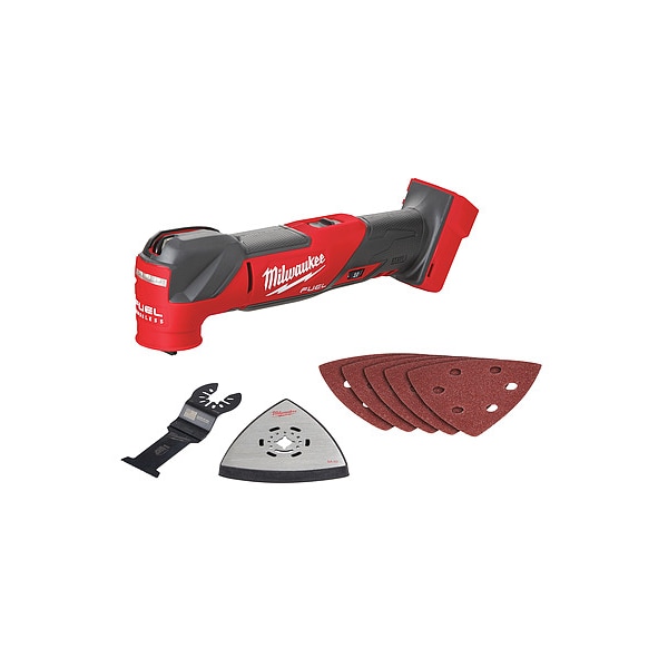 Milwaukee Tool Oscillating Multi-Tool, 18V DC, Cordless, 4.2  Degrees Oscillation Angle, M18 FUEL(TM) Series - 2836-20