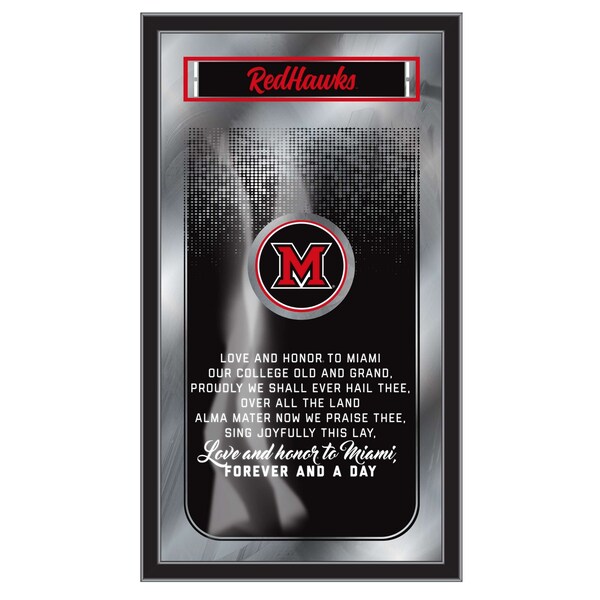 Holland Bar Stool Co Miami (OH) 26" x 15" Fight Song Mirror - MFGHTMIA-OH