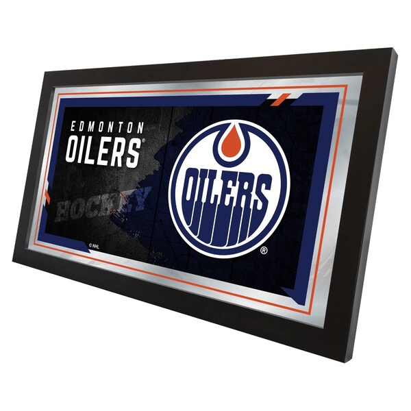 Holland Bar Stool Co Edmonton Oilers 15" x 26" Hockey Collector Mirror by Holland Bar Stool Company - MCOLEDMOIL