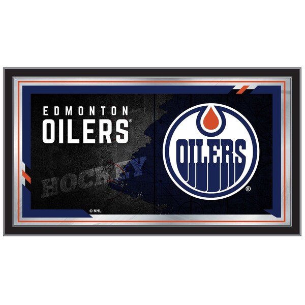 Holland Bar Stool Co Edmonton Oilers 15" x 26" Hockey Collector Mirror by Holland Bar Stool Company - MCOLEDMOIL
