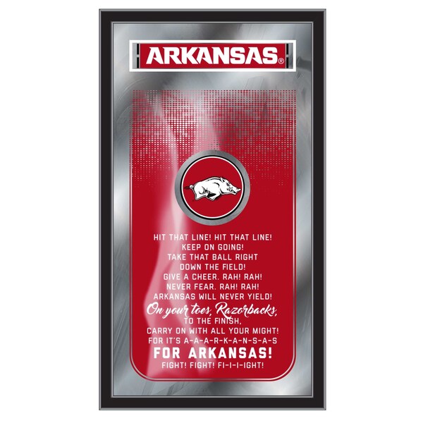 Holland Bar Stool Co Arkansas 26" x 15" Fight Song Mirror - MFGHTARKNUN