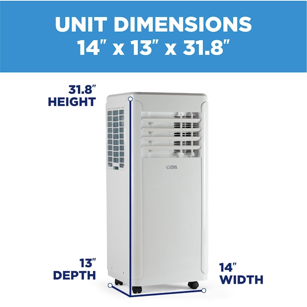 Commercial Cool 14,000 BTU Portable Air Conditioner - CCPACA14W6C