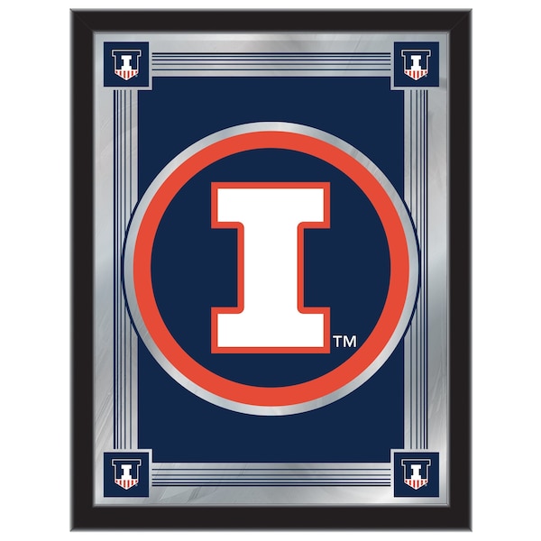 Holland Bar Stool Co Illinois 17" x 22" Logo Mirror - MLOGOILLINIU