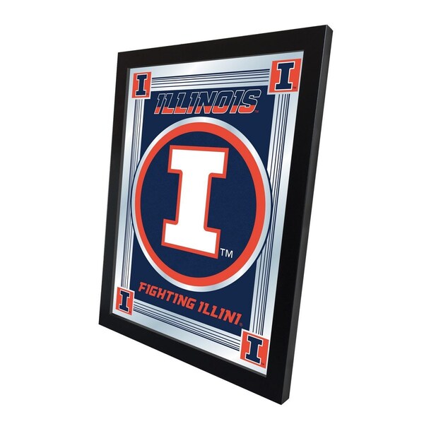 Holland Bar Stool Co Illinois 17" x 22" Logo Mirror - MLOGOILLINIU