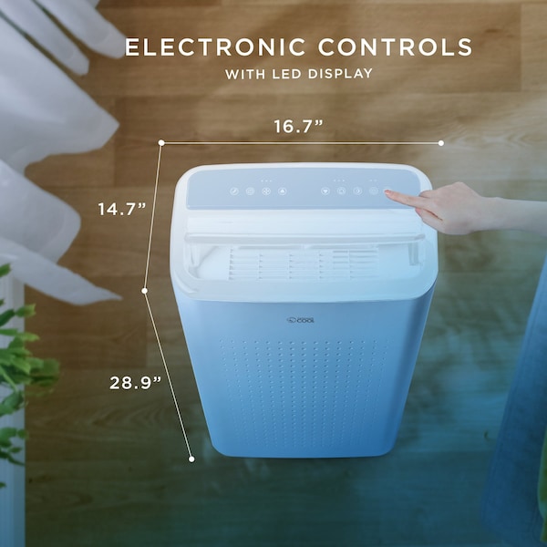 Commercial Cool 9,000 BTU Portable Air Conditioner with Remote and WiFi Control - CCP6JB