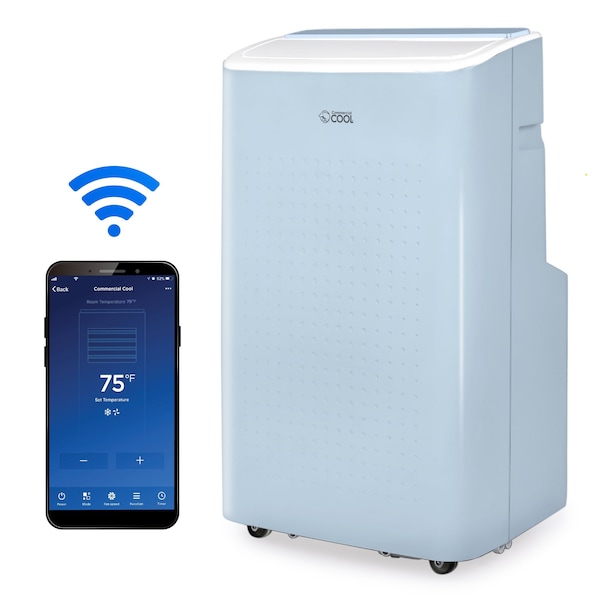 Commercial Cool 9,000 BTU Portable Air Conditioner with Remote and WiFi Control - CCP6JB