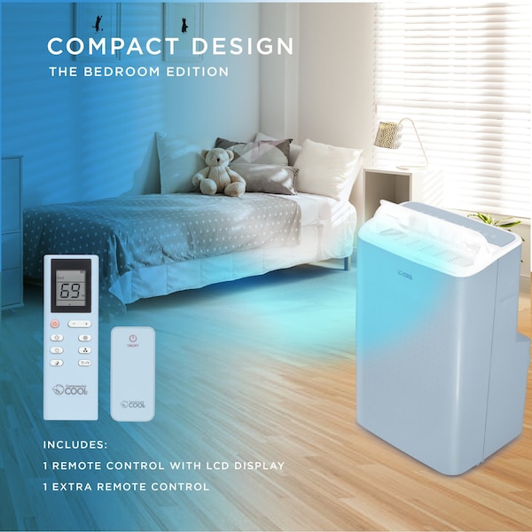 Commercial Cool 9,000 BTU Portable Air Conditioner with Remote and WiFi Control - CCP6JB