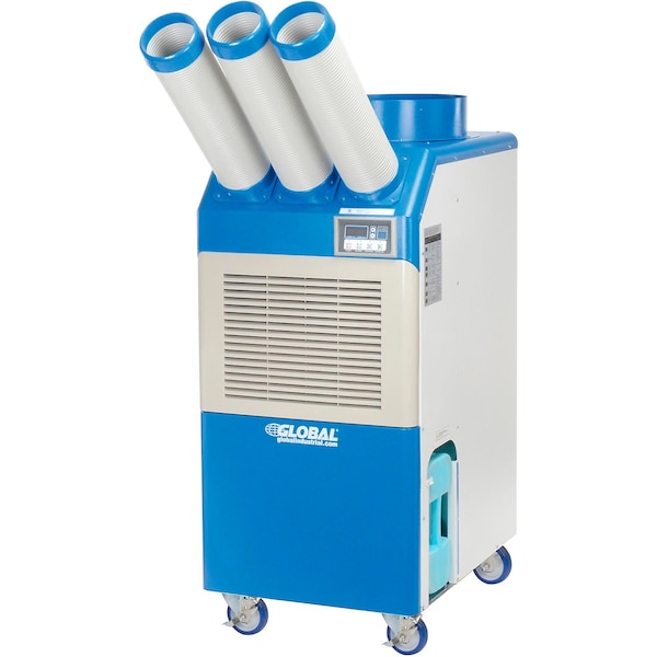 Global Industrial Portable Air Conditioner w/ Cold Air Nozzles, 2.5 Ton, 29,000 BTU, 230V - 292663