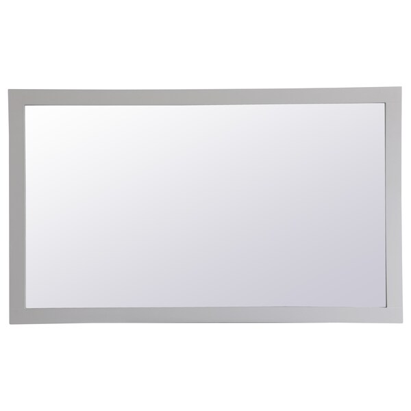 Elegant Decor Aqua Rectangle Vanity Mirror 60 Inch In Grey - VM26036GR