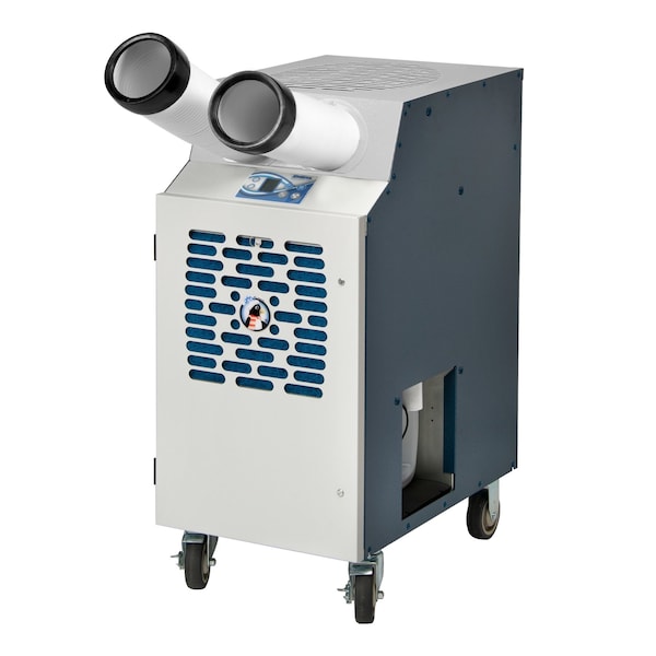 Kwikool 1.5 Ton Portable Spot Cooler, 115V, 20 AMP, condensate tank, movable supply air chutes - KPAC1811-3