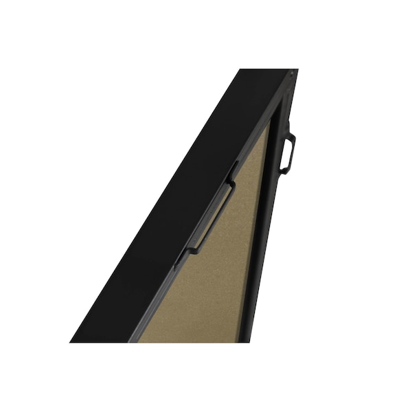 Elegant Decor Metal Frame Rectangle Mirror 18 Inch Black - MR4081BK