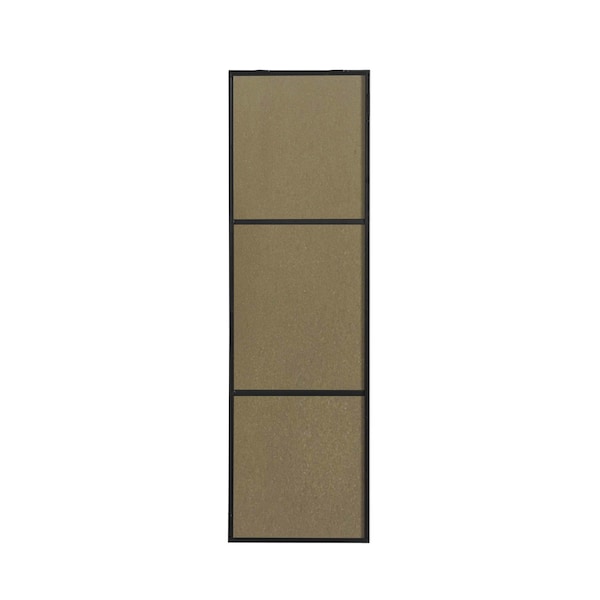 Elegant Decor Metal Frame Rectangle Mirror 18 Inch Black - MR4081BK