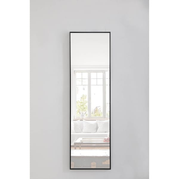 Elegant Decor Metal Frame Rectangle Mirror 18 Inch Black - MR4081BK