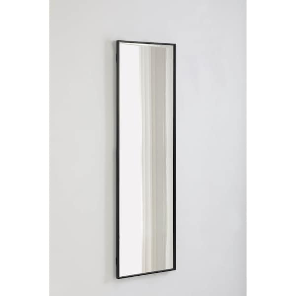 Elegant Decor Metal Frame Rectangle Mirror 18 Inch Black - MR4081BK