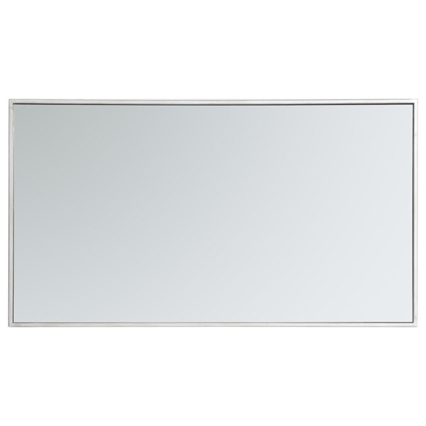 Elegant Decor Metal Frame Rectangle Mirror 20 Inch In Silver - MR42036S