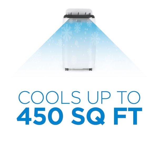 Black & Decker 6,000 BTU Portable Air Conditioner SACC/CEC10,000 BTUASHRAE 128 - BPT06WTB