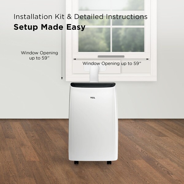 Tcl 7,000 BTU SACC 11,000 BTU ASHRAE Smart Portable Air Conditioner - H7P38W
