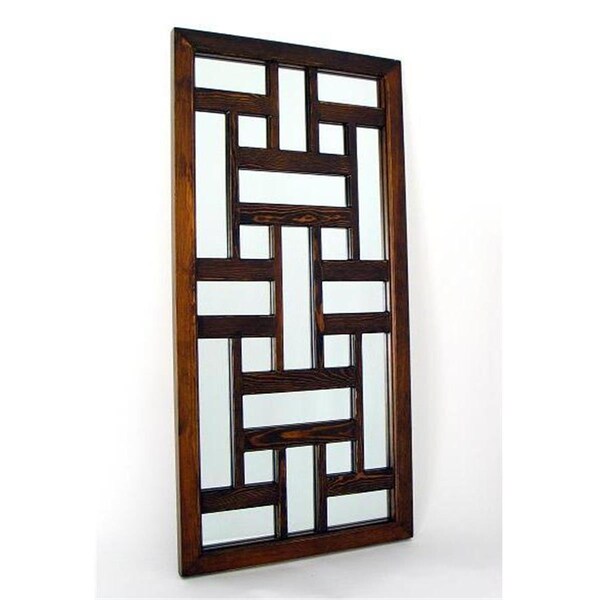 Seatsolutions 18" W x 37" L Ninpo Wall Mirror - Brown - SE837137