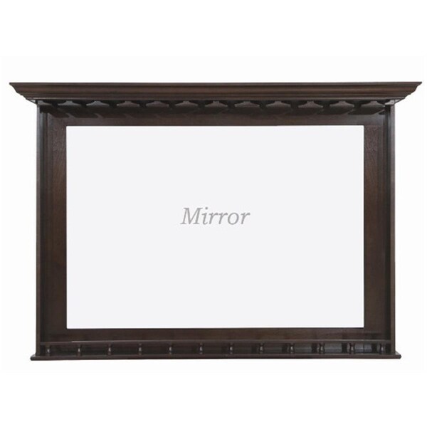 Latestluxury 36 in. H x 52 in. W x 10 in. D Bar Mirror - Cappuccino - LA839726