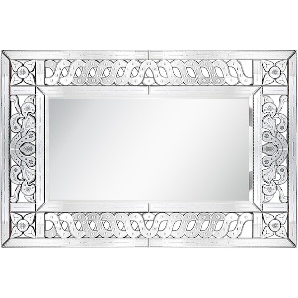 Lovelyhome 31.5 x 47.2 in. Atelier Rectangular Wall Mirror Clear - LO2837436