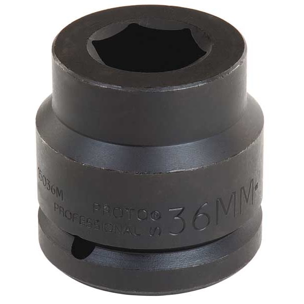 Proto 1 1/2 in Drive, 75mm 6 pt Metric Socket, 6 Points - J15075M