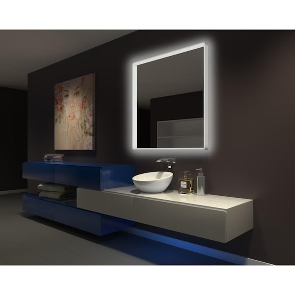 Perfectpillows 40 x 40 in. Acrylic Illuminated Mirror - PE2638931