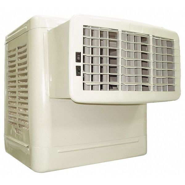 Dayton Window Evaporative Cooler 2,800 cfm, 1000 to 1400 sq. ft., 6.3 gal, 1/8 HP, Direct Drive - 4RNN8