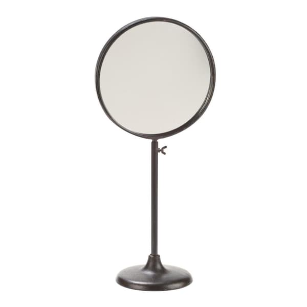 Blueprints Industrial Adjustable Round Mirror Stand Dark Brown - BL3241844