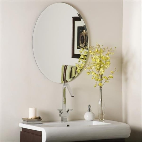 Decor Wonderland Decor Wonderland SSM2228 Odelia Oval Bevel Frameless Wall Mirror - SSM2228