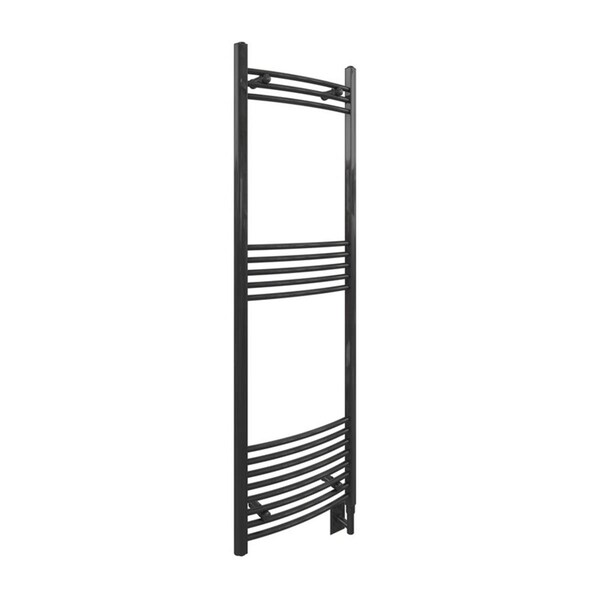 Paris Mirror Themis Wall Mounted Electric Towel Warmer, Black - THEMBLKCUR17