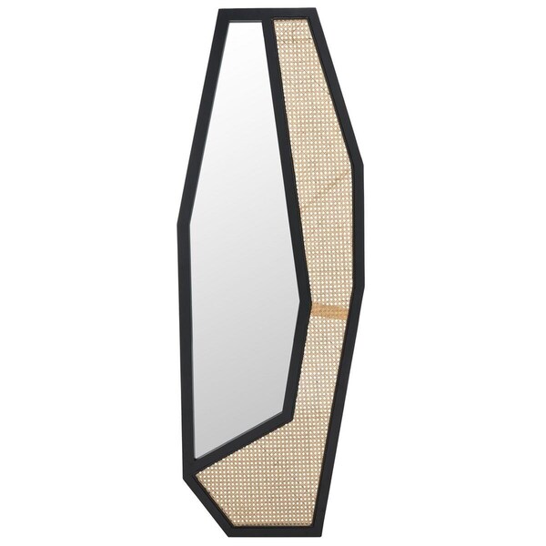 Safavieh 24 in. Jalen Mirror, Black & Natural - MRR2018A