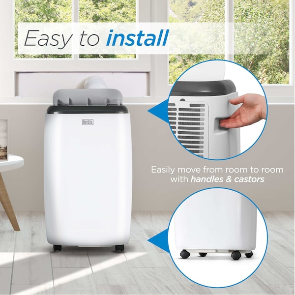 Black & Decker 6,000 BTU Portable Air Conditioner SACC/CEC10,000 BTU ASHRAE 128 - BPP06WTB