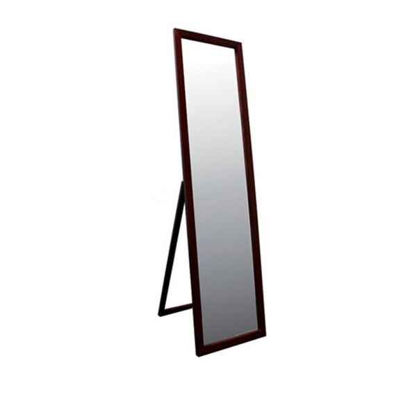 Ore International Ore International N266-WALNUT 55 in. Walnut Finish Stand Mirror - N266-WALNUT
