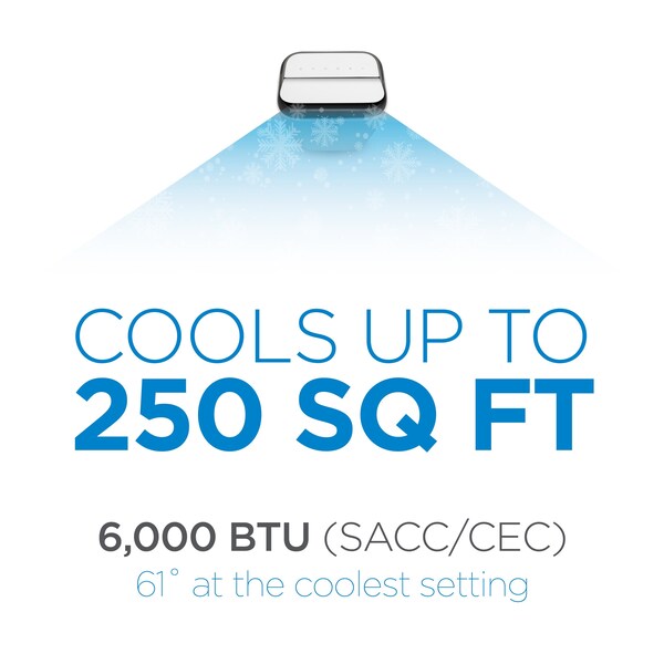 Commercial Cool 6,000 BTU Portable Air Conditioner, SACC/CEC - CPT06WB