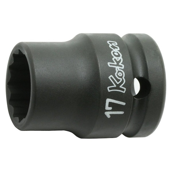 Ko-Ken Socket 27mm 12 Point 40mm Thin walled 1/2 Sq. Drive - 14406M-27