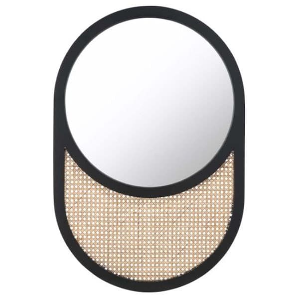 Safavieh Danya Mirror Black & Natural - MRR2019A