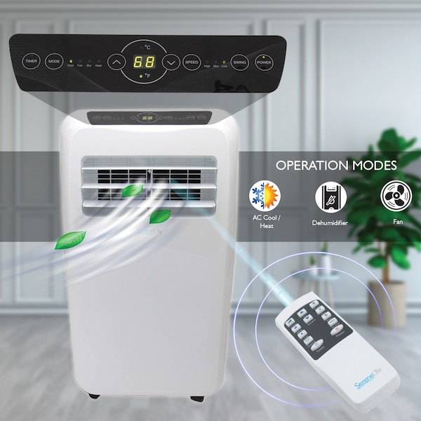 Serenelife Portable Room Air Conditioner (10,000 BTU) - SLACHT108