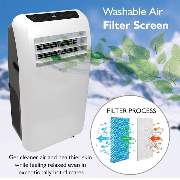 Serenelife Portable Room Air Conditioner (10,000 BTU) - SLACHT108
