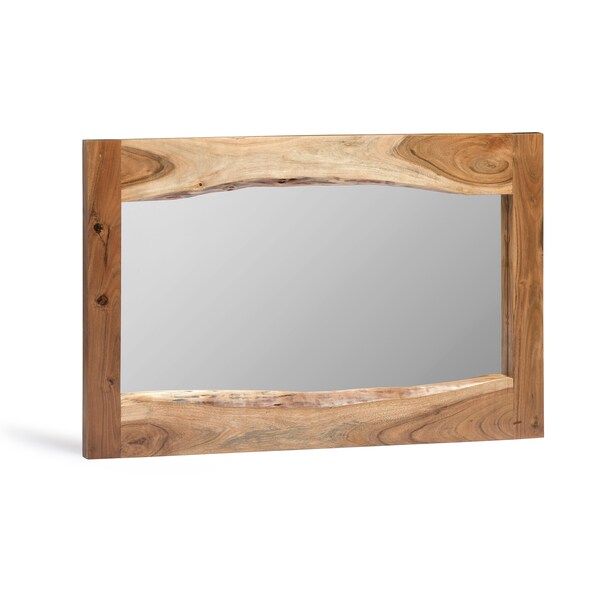 Alaterre Furniture Alpine Natural Live Edge Wood 36" Mirror - AWAA1320