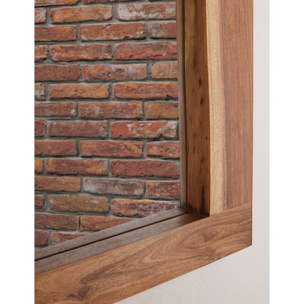 Alaterre Furniture Alpine Natural Live Edge Wood 36" Mirror - AWAA1320