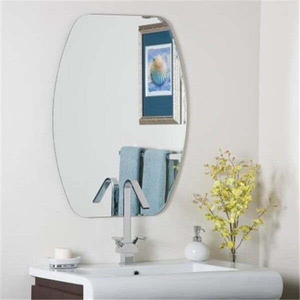 Decor Wonderland Decor Wonderland SSM308 Frameless Oval Beveled Mirror - SSM308