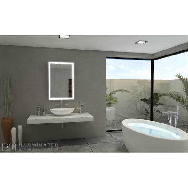 Paris Mirror 1520 Lumens 6000K LED Color Galaxy Illuminated Lighted Mirror - 36 x 24 in. - GALA24366000