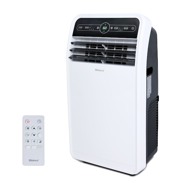 Edendirect 7,800 BTU Portable Air Conditioner Cools 400 Sq. Ft. with Dehumidifier, 3 Fan Speeds and Remote - ED-SPF1-12C