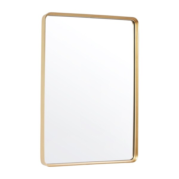 Flash Furniture 30x40 Gold Metal Wall Mirror - 2 Inch Deep Frame - HMHD-22M138YB-GLD-GG