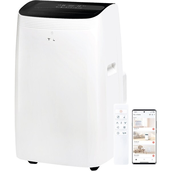 Tcl 10,000 BTU Q-Series Dual Hose Portable Inverter AC, 450 Sq. Ft. - H10PD56W