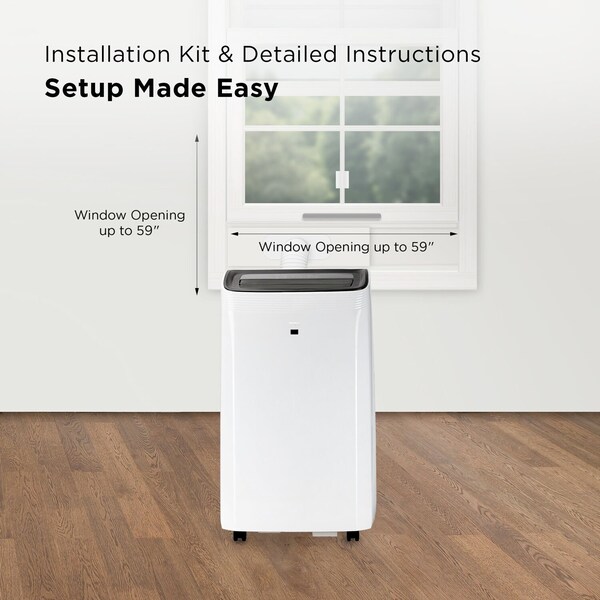 Tcl 10,000 BTU SACC 14,000 BTU ASHRAE Smart Portable Air Conditioner - H10P36W