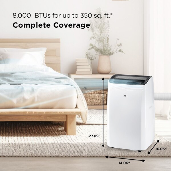 Tcl 8,000 BTU SACC 12,000 BTU ASHRAE Smart Portable Air Conditioner - H8P36W