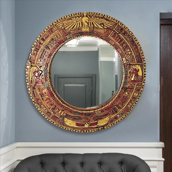 Design Toscano Temple of Luxor: Egyptian Grand-Scale Mirror Wall Sculpture - NE64346