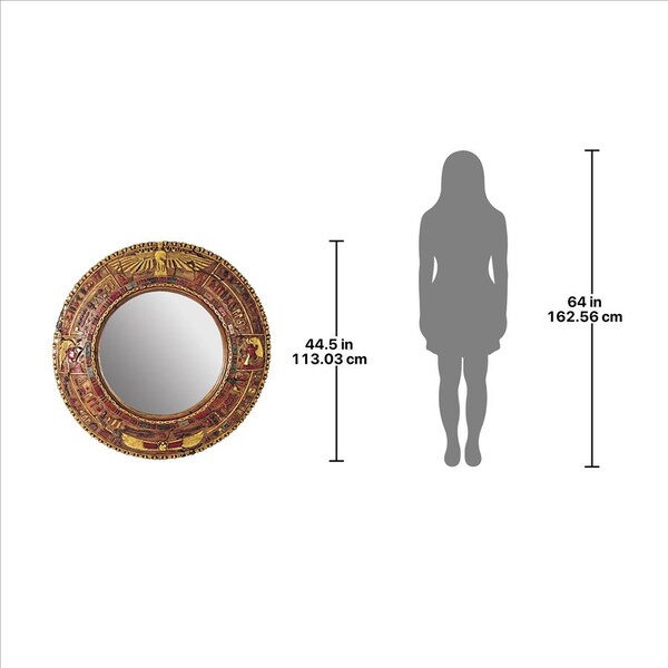 Design Toscano Temple of Luxor: Egyptian Grand-Scale Mirror Wall Sculpture - NE64346
