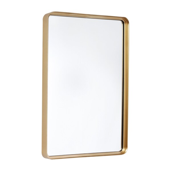 Flash Furniture Gold 20in x 30in Rectangle Metal Frame Wall Mirror - HMHD-9M2999GD-GLD-GG